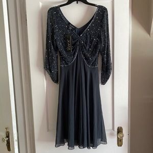 J Kara New York Slate below knee hand made dress